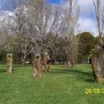 Centenial Park Stone Sculptures represent the Four Peaks of Macedon Ranges and the Spirit of Life after Ash Wednesday Bushfires